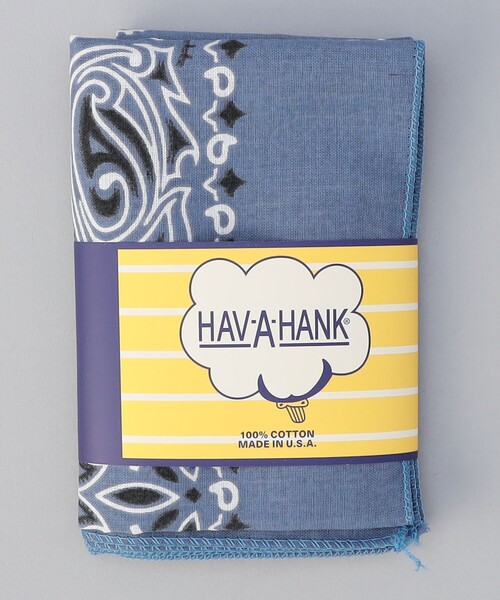 HAV-A-HANK(ハバハンク )の「〈父の日ギフトにもおすすめ〉HAV-A-HANK(ハバハンク)ペイズリー柄バンダナ(バンダナ/スカーフ・メンズ・ネイビー/ライトブルー/ライトグレー/ダークグリーン/グレー/ケリーグリーン・FREE)」の15枚目の写真