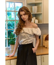 Satin Cape Top サテンケープTOP