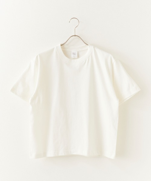 ROOPTOKYO(ループトウキョウ)の「ハイグレードコットン 5.6oz クロップドTシャツ メンズ レディース ユニセックス 2026年 夏 夏服(Tシャツ/カットソー・メンズ・オフホワイト/ブラック/チャコール・M/L)」の4枚目の写真