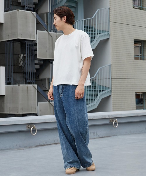 ROOPTOKYO(ループトウキョウ)の「ハイグレードコットン 5.6oz クロップドTシャツ メンズ レディース ユニセックス 2026年 夏 夏服(Tシャツ/カットソー・メンズ・オフホワイト/ブラック/チャコール・M/L)」の18枚目の写真