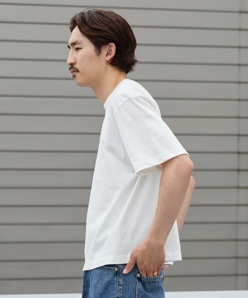 ROOPTOKYO(ループトウキョウ)の「ハイグレードコットン 5.6oz クロップドTシャツ メンズ レディース ユニセックス 2026年 夏 夏服(Tシャツ/カットソー・メンズ・オフホワイト/ブラック/チャコール・M/L)」の22枚目の写真