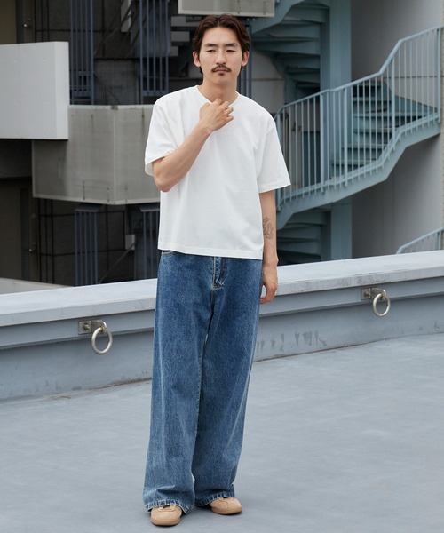 ROOPTOKYO(ループトウキョウ)の「ハイグレードコットン 5.6oz クロップドTシャツ メンズ レディース ユニセックス 2026年 夏 夏服(Tシャツ/カットソー・メンズ・オフホワイト/ブラック/チャコール・M/L)」の19枚目の写真