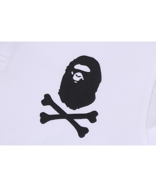 A BATHING APE(アベイシングエイプ)の「APE CROSSBONE POLO(ポロシャツ・メンズ・ブラック/ホワイト・MEDIUM/LARGE/X-LARGE/SMALL/XX-LARGE)」の5枚目の写真
