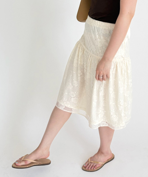 EDIT. FOR LULU(エディットフォールル)の「【Hosbjerg/ホスビョーグ】lace skirt(スカート・レディース・ホワイト・FREE)」の13枚目の写真
