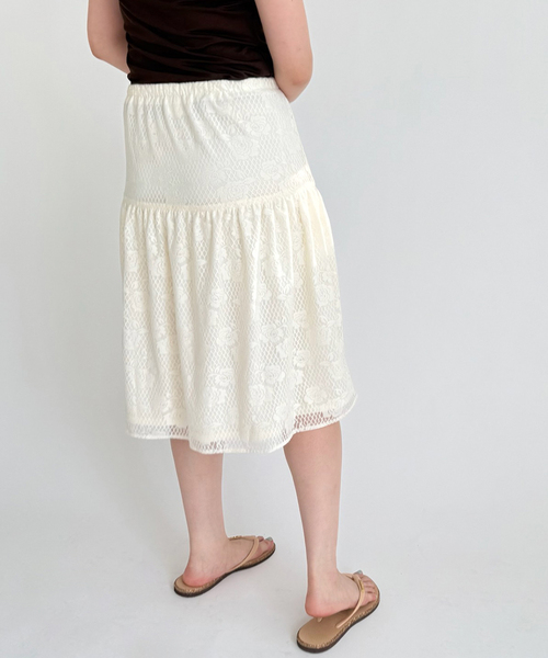 EDIT. FOR LULU(エディットフォールル)の「【Hosbjerg/ホスビョーグ】lace skirt(スカート・レディース・ホワイト・FREE)」の14枚目の写真