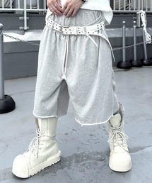【nmtc+】Double Waist Bermuda Pants / 【エヌエムティーシープラス】レイヤード風バミューダスウェットハーフパンツ