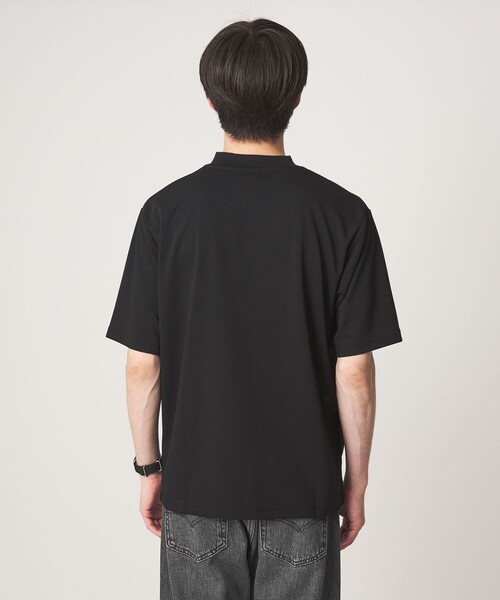 green label relaxing(グリーンレーベルリラクシング)の「【WEB限定】JUST fit ジャージ 半袖 Tシャツ(Tシャツ/カットソー・メンズ・オフホワイト/ブラック・L/S/M/XL)」の7枚目の写真