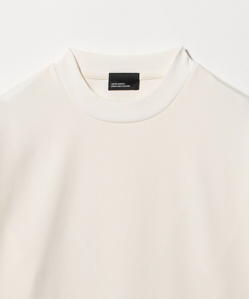 green label relaxing(グリーンレーベルリラクシング)の「【WEB限定】JUST fit ジャージ 半袖 Tシャツ(Tシャツ/カットソー・メンズ・オフホワイト/ブラック・L/S/M/XL)」の9枚目の写真