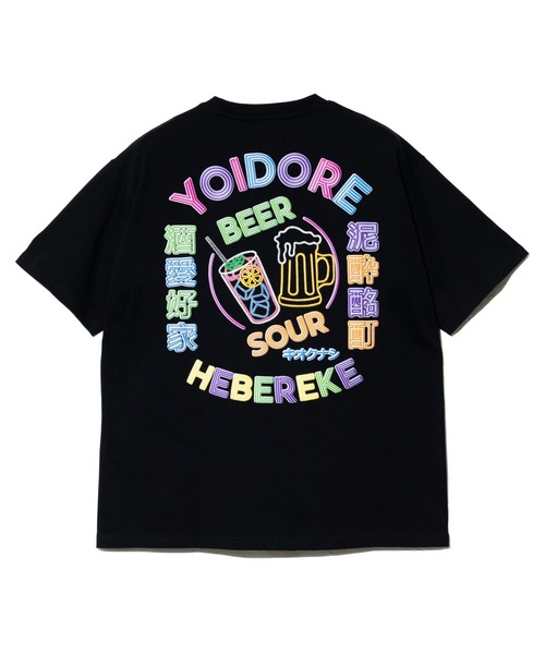 go slow caravan（ゴースローキャラバン）の「YOIDORE/酔いどれ　ネオン TEE（Tシャツ/カットソー・メンズ・ホワイト/ブラック・MEDIUM/X-LARGE/LARGE）」の10枚目の写真
