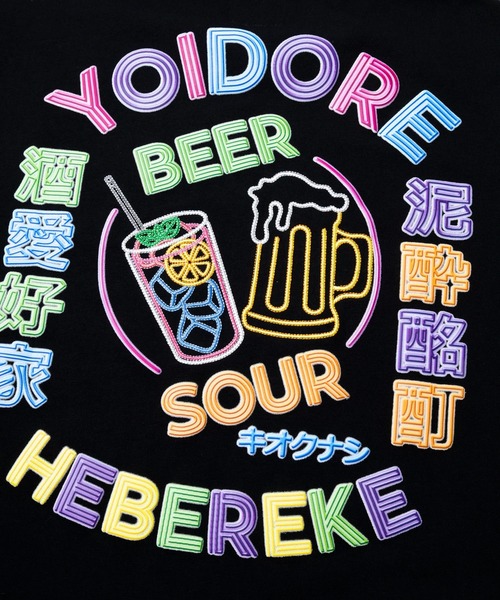 go slow caravan（ゴースローキャラバン）の「YOIDORE/酔いどれ　ネオン TEE（Tシャツ/カットソー・メンズ・ホワイト/ブラック・MEDIUM/X-LARGE/LARGE）」の11枚目の写真