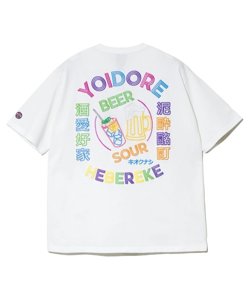 go slow caravan（ゴースローキャラバン）の「YOIDORE/酔いどれ　ネオン TEE（Tシャツ/カットソー・メンズ・ホワイト/ブラック・MEDIUM/X-LARGE/LARGE）」の13枚目の写真