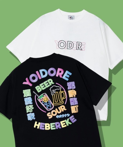 go slow caravan（ゴースローキャラバン）の「YOIDORE/酔いどれ　ネオン TEE（Tシャツ/カットソー・メンズ・ホワイト/ブラック・MEDIUM/X-LARGE/LARGE）」の14枚目の写真