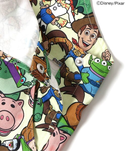 Disney(ディズニー)の「ディズニーキャラクター トイ・ストーリー/総柄ショートサロペ(サロペット/オーバーオール・キッズ・グリーン・130/90/100/110/120)」の12枚目の写真