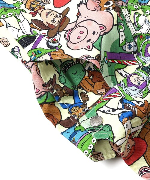 Disney(ディズニー)の「ディズニーキャラクター トイ・ストーリー/総柄ショートサロペ(サロペット/オーバーオール・キッズ・グリーン・130/90/100/110/120)」の13枚目の写真
