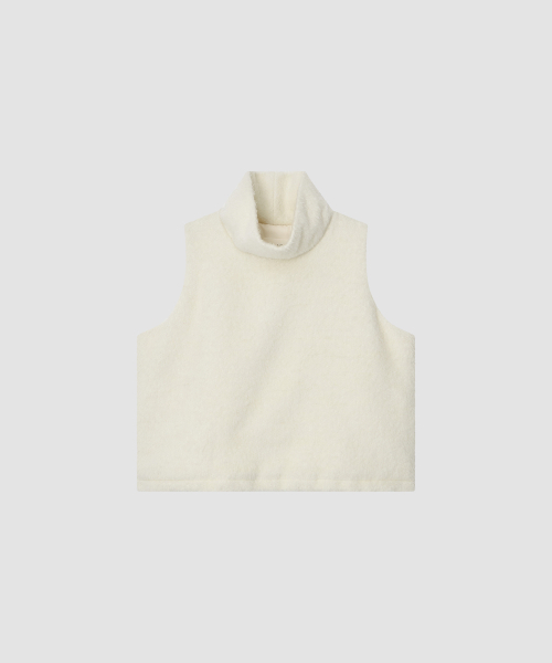 THE LILLE（ザ リル）の「Boucle Wool Turtleneck Vest_Ivory（ベスト・レディース・その他・FREE）」の2枚目の写真