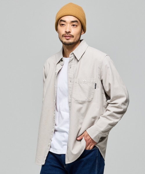KRIFF MAYER(クリフメイヤー)の「無地ビエラシャツ(シャツ/ブラウス・メンズ・カラフル/チャコール/オリーブ/モカ/ナチュラル・LARGE/X-LARGE/MEDIUM)」の1枚目の写真