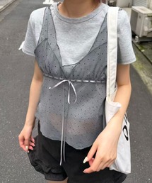 ドットシアーキャミソール