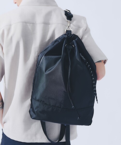 ABAHOUSE GRAY（アバハウスグレイ）の「【軽量/撥水】2WAY バックパック / ワンショルダーバッグ（バックパック/リュック・メンズ・ブラック・フリー）」の3枚目の写真