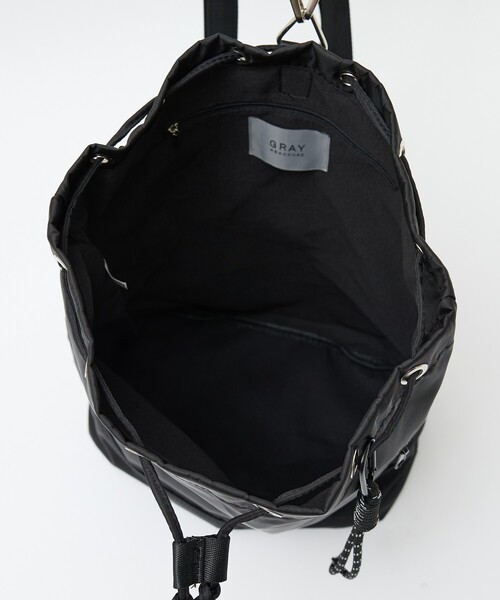 ABAHOUSE GRAY（アバハウスグレイ）の「【軽量/撥水】2WAY バックパック / ワンショルダーバッグ（バックパック/リュック・メンズ・ブラック・フリー）」の9枚目の写真