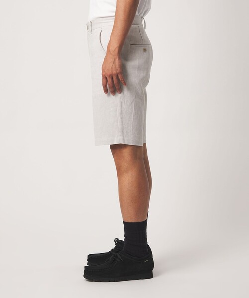 A DAY IN THE LIFE UNITED ARROWS(アデイインザライフユナイテッドアローズ)の「シャンブレーツイル ノープリーツ ショーツ<A DAY IN THE LIFE>(その他パンツ・メンズ・ネイビー/オフホワイト/オリーブ・S/M/L)」の22枚目の写真