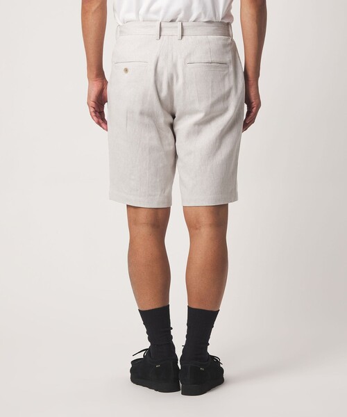 A DAY IN THE LIFE UNITED ARROWS(アデイインザライフユナイテッドアローズ)の「シャンブレーツイル ノープリーツ ショーツ<A DAY IN THE LIFE>(その他パンツ・メンズ・ネイビー/オフホワイト/オリーブ・S/M/L)」の21枚目の写真