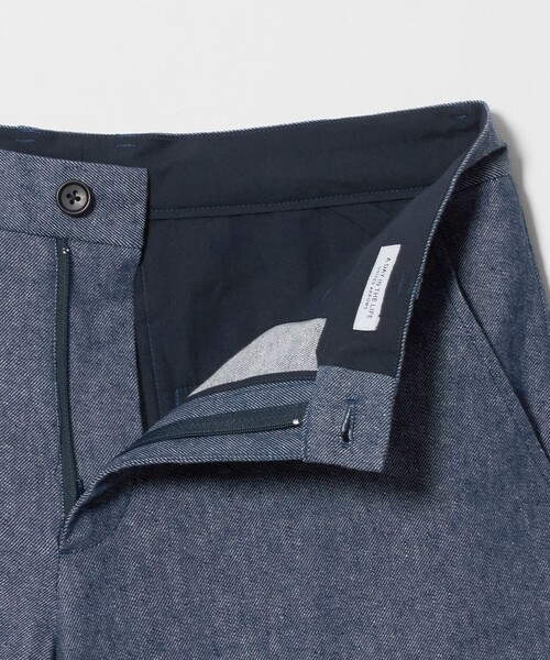 A DAY IN THE LIFE UNITED ARROWS(アデイインザライフユナイテッドアローズ)の「シャンブレーツイル ノープリーツ ショーツ<A DAY IN THE LIFE>(その他パンツ・メンズ・ネイビー/オフホワイト/オリーブ・S/M/L)」の15枚目の写真