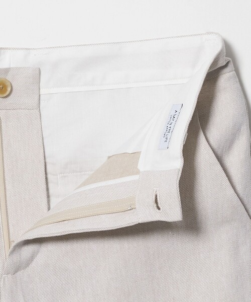 A DAY IN THE LIFE UNITED ARROWS(アデイインザライフユナイテッドアローズ)の「シャンブレーツイル ノープリーツ ショーツ<A DAY IN THE LIFE>(その他パンツ・メンズ・ネイビー/オフホワイト/オリーブ・S/M/L)」の10枚目の写真