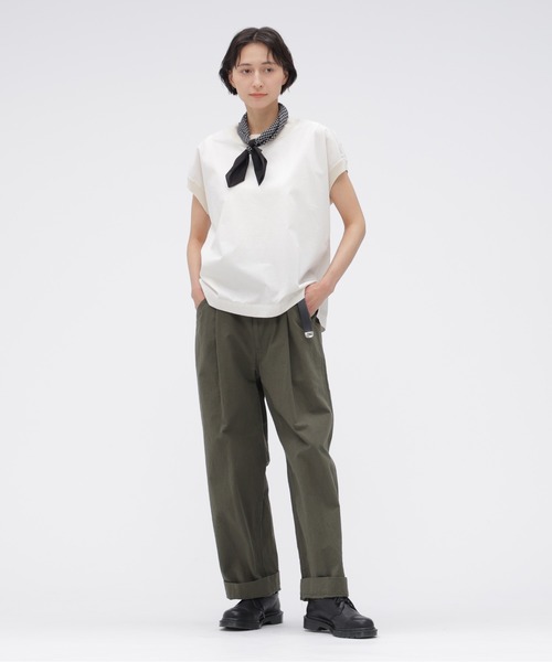 MHL.(エムエイチエル)の「COTTON LINEN TINY RIPSTOP(その他パンツ・レディース・カーキ/ライトベージュ・0/1/2/3)」の10枚目の写真