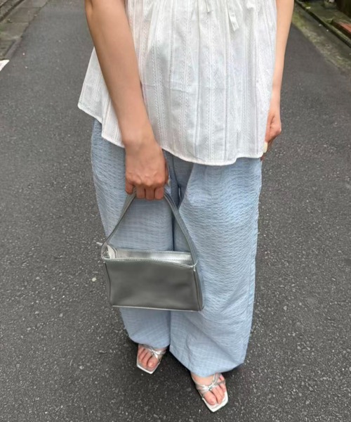 mebole(メボレ)の「check wide easy pants(その他パンツ・レディース・ホワイト/ブルー・FREE)」の19枚目の写真