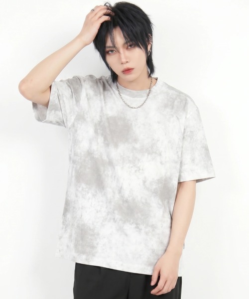 BENUSTA（ベヌスタ）の「A'GEM/9 × .kom 『BENUSTA/ベヌスタ　』Pigment-Washed Short Sleeve T-Shirt /ピグメントウォッシュ半袖Tシャツ（Tシャツ/カットソー・メンズ・ブラック/ホワイト・M/L）」の7枚目の写真