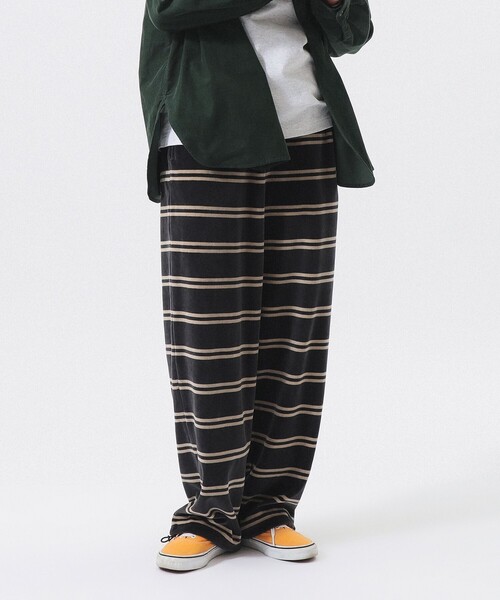 Healthknit(ヘルスニット)の「【別注】Healthknit / ボーダー ベロア イージーパンツ(その他パンツ・レディース・ブラック/ブラウン・ONE SIZE)」の9枚目の写真