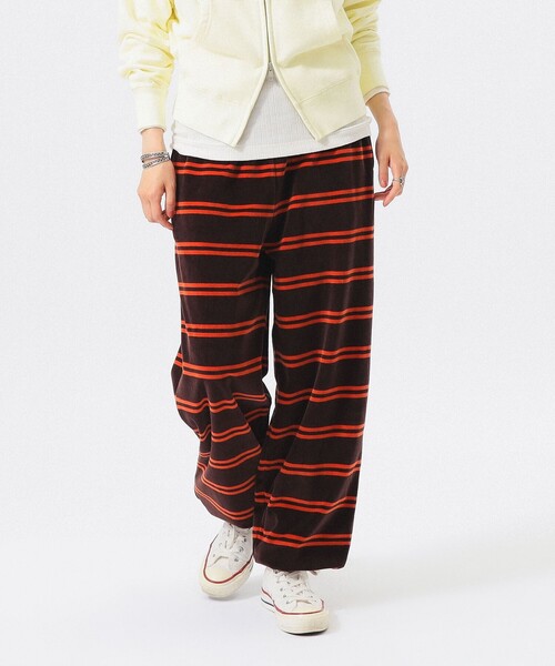 Healthknit(ヘルスニット)の「【別注】Healthknit / ボーダー ベロア イージーパンツ(その他パンツ・レディース・ブラック/ブラウン・ONE SIZE)」の10枚目の写真
