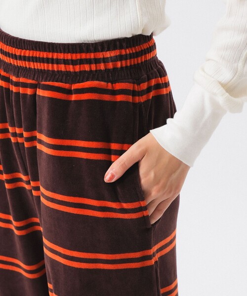Healthknit(ヘルスニット)の「【別注】Healthknit / ボーダー ベロア イージーパンツ(その他パンツ・レディース・ブラック/ブラウン・ONE SIZE)」の15枚目の写真