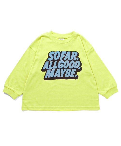 BREEZE(ブリーズ)の「【WEB限定】ゆったりシルエットグラフィックバリエーション長袖Tシャツ(Tシャツ/カットソー・キッズ・ブラウン/イエロー/ダークグリーン/オフホワイト/ピンク/ブラック/ブルー/キナリ/ライム/チャコール/レッド/ライトグレー/キャメル/レインボー/アイボリー/ミント/パープル/ベージュ/ネイビー/オレンジ・130/140/120/90/110/100/160/150)」の10枚目の写真