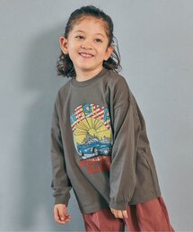 BREEZE（ブリーズ）の「【WEB限定】ゆったりシルエットグラフィックバリエーション長袖Tシャツ（Tシャツ/カットソー）」