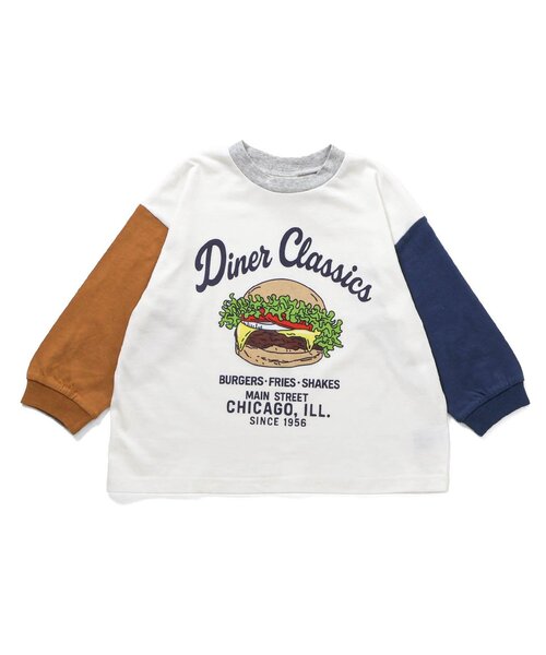 BREEZE(ブリーズ)の「【WEB限定】ゆったりシルエットグラフィックバリエーション長袖Tシャツ(Tシャツ/カットソー・キッズ・ブラウン/イエロー/ダークグリーン/オフホワイト/ピンク/ブラック/ブルー/キナリ/ライム/チャコール/レッド/ライトグレー/キャメル/レインボー/アイボリー/ミント/パープル/ベージュ/ネイビー/オレンジ・130/140/120/90/110/100/160/150)」の20枚目の写真