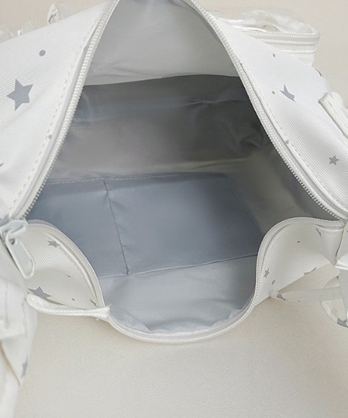 ipugo(イプゴ)の「ipugo/イプゴ フリル星柄 クリアポケット ショルダーバッグ 2026秋物 秋服 2026年秋冬(ショルダーバッグ・レディース・ホワイト/ブラック・FREE)」の16枚目の写真