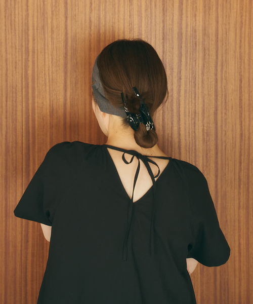U by SPICK&SPAN(ユーバイスピックアンドスパン)の「2WAYハーフスリーブコットンロングワンピース(ワンピース・レディース・カーキ/ブラック/ブルー・36)」の18枚目の写真