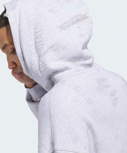 adidas(アディダス)の「adidas/アディダス ORI AOA FULLZIP オリジナルス AOA フルジップ パーカー プリント 総柄 オーバーサイズ カンガルーポケット メンズ レディース 秋 秋服 2026年秋冬(パーカー・メンズ・グレー・S/M/L/XL)」の5枚目の写真
