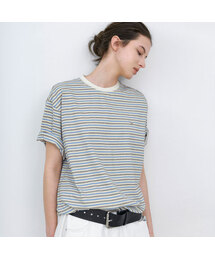 MULTI STRIPE BOXY TEE (T-7216)