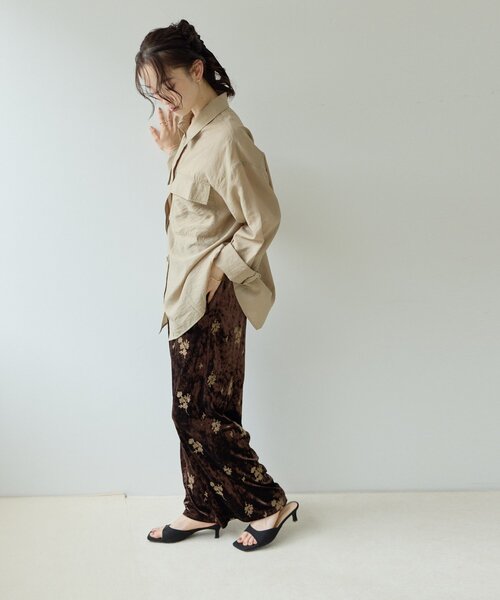 DISCOAT(ディスコート)の「【Noka】後ろタックサファリシャツ(シャツ/ブラウス・レディース・カーキ/ピンク/ベージュ・FREE)」の7枚目の写真