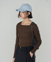 GALLEST | スクエアネックリブカットソー(Tシャツ/カットソー)