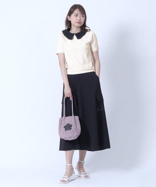 MARY QUANT(マリークワント)の「ラメクロッシェ ミニトート(トートバッグ・レディース・ブラック/ピンク/ブルー/オーロラホワイト・FREE)」の8枚目の写真