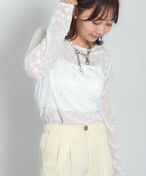 merrylatte(メリーラテ)の「ミニスターシアートップス【TUNE】(Tシャツ/カットソー・レディース・ホワイト・FREE)」の7枚目の写真