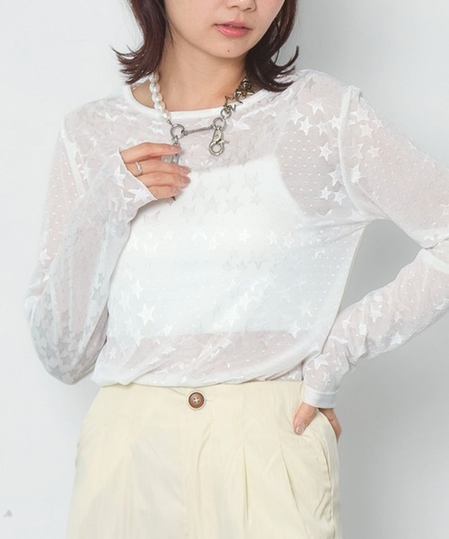 merrylatte(メリーラテ)の「ミニスターシアートップス【TUNE】(Tシャツ/カットソー・レディース・ホワイト・FREE)」の12枚目の写真