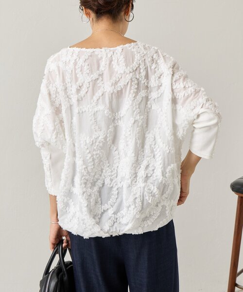 BEARDSLEY(ビアズリー)の「フリルシシュウシャツTシャツ(シャツ/ブラウス・レディース・ホワイト/ブラック・FREE)」の15枚目の写真