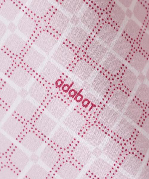 adabat(アダバット)の「ティーチェックプリントスムースモックT(Tシャツ/カットソー・レディース・ピンク系1/ホワイト系1・40/38/42)」の13枚目の写真