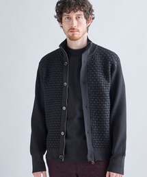 MEN'S BIGI（メンズビギ）の「Amossa ブロックチェック フロントジップカーディガン（カーディガン/ボレロ）」