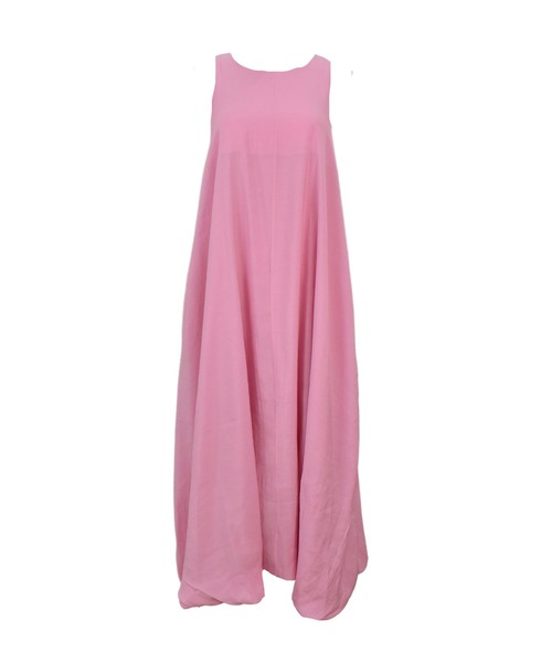 Reurie'(レウリィ)の「バルーンワンピース(chihiro select) / ロング丈 Aライン 大人カジュアル 夏服 ノースリーブ マタニティ(ワンピース・レディース・ピンク/ブラック・FREE)」の5枚目の写真