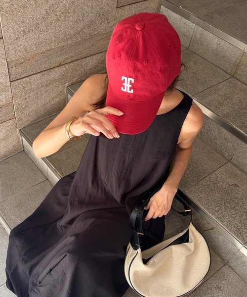 Reurie'(レウリィ)の「バルーンワンピース(chihiro select) / ロング丈 Aライン 大人カジュアル 夏服 ノースリーブ マタニティ(ワンピース・レディース・ピンク/ブラック・FREE)」の12枚目の写真